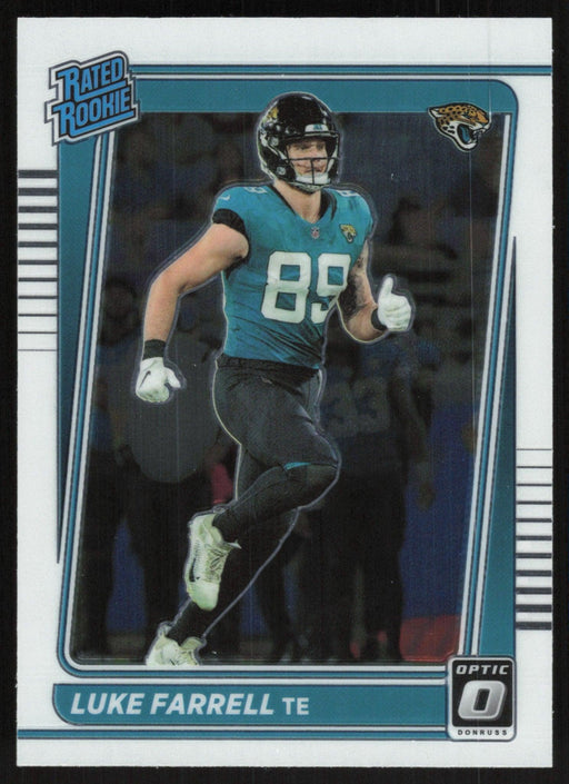 Luke Farrell 2021 Donruss Optic Rated Rooke # 287 RC Jacksonville Jaguars Base - Collectible Craze America