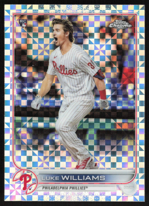 Luke Williams 2022 Topps Chrome # 170 RC X-Fractor Philadelphia Phillies - Collectible Craze America