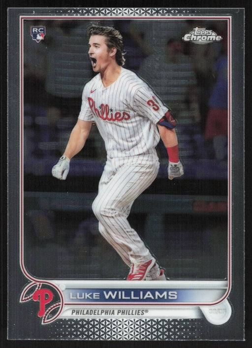 Luke Williams 2022 Topps Chrome Baseball # 170 RC Philadelphia Phillies Base - Collectible Craze America