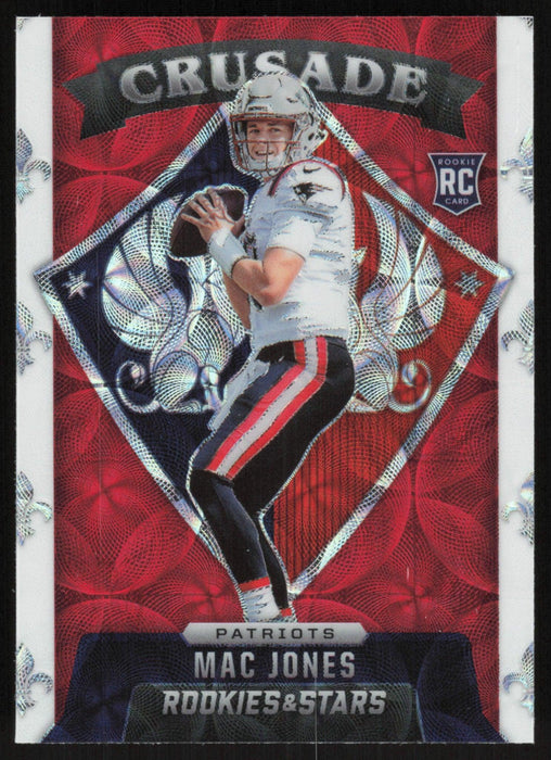 Mac Jones 2021 Panini Rookies & Stars # CR-24 RC Crusade Red Scope New England Patriots - Collectible Craze America