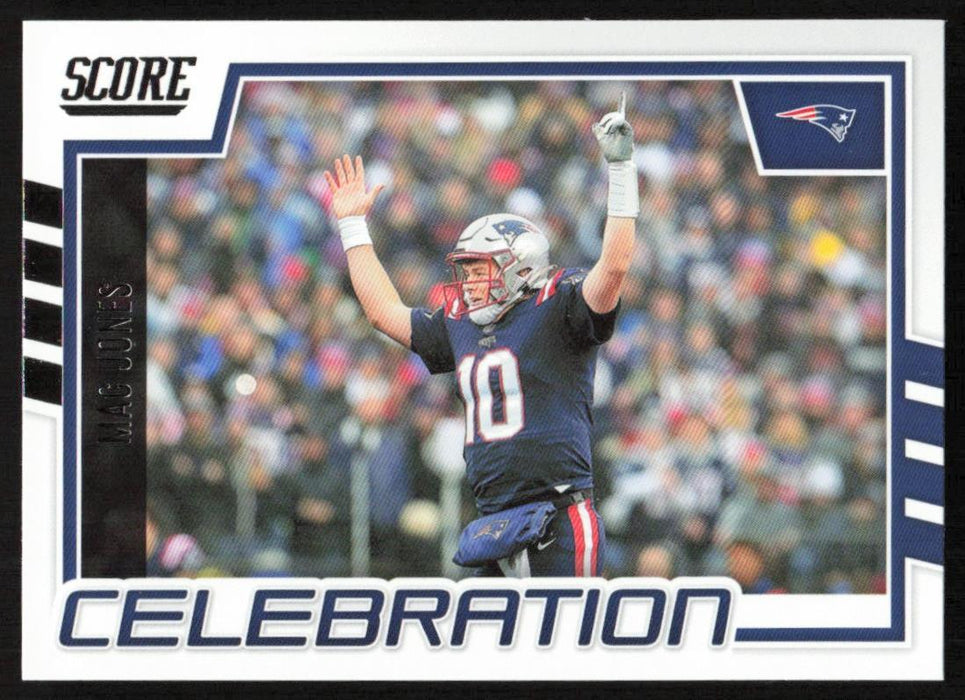 Mac Jones 2022 Panini Score Football # C-MJ Celebration New England Patriots - Collectible Craze America