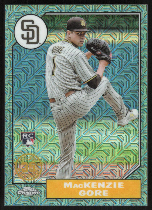 MacKenzie Gore 2022 Topps Update Chrome Silver Pack Mojo Green # T87CU-2 RC San Diego Padres - Collectible Craze America