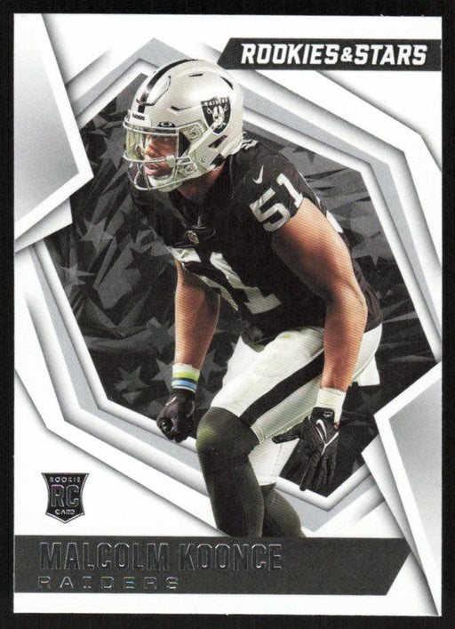 Malcolm Koonce 2021 Panini Rookies & Stars # 198 RC Las Vegas Raiders Base - Collectible Craze America