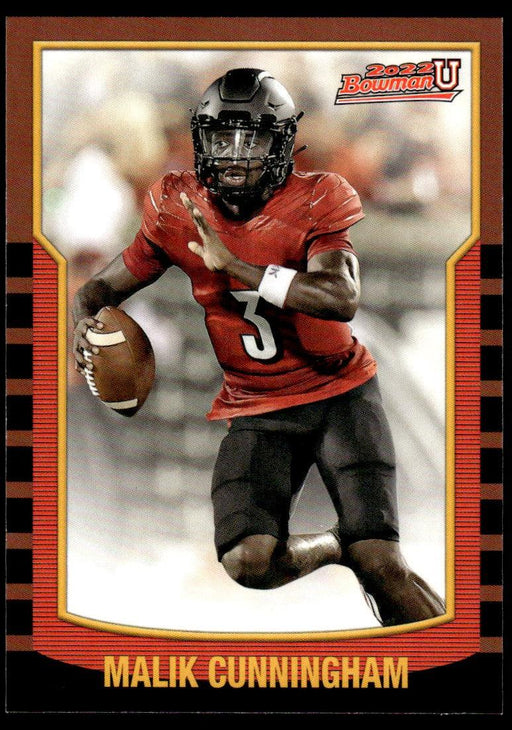 Malik Cunningham 2021 Bowman University Football # 2KB-9 2000 Bowman Insert Louisville Cardinals - Collectible Craze America