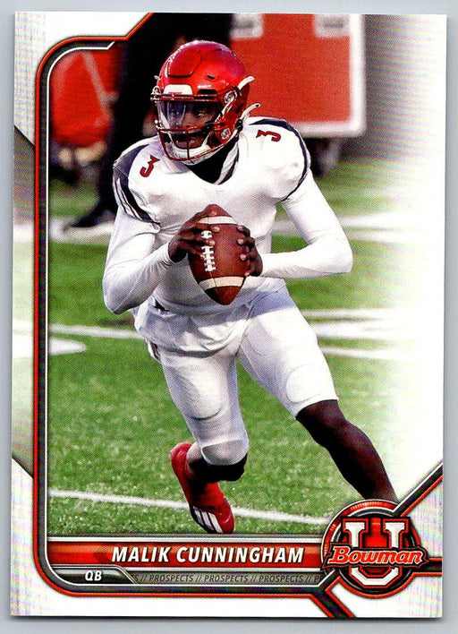 Malik Cunningham 2021 Bowman University Football # 92 Louisville Cardinals - Collectible Craze America