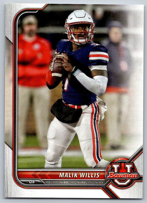 Malik Willis 2021 Bowman University Football # 94 Liberty Flames - Collectible Craze America