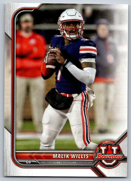 Malik Willis 2021 Bowman University Football # 94 Liberty Flames - Collectible Craze America