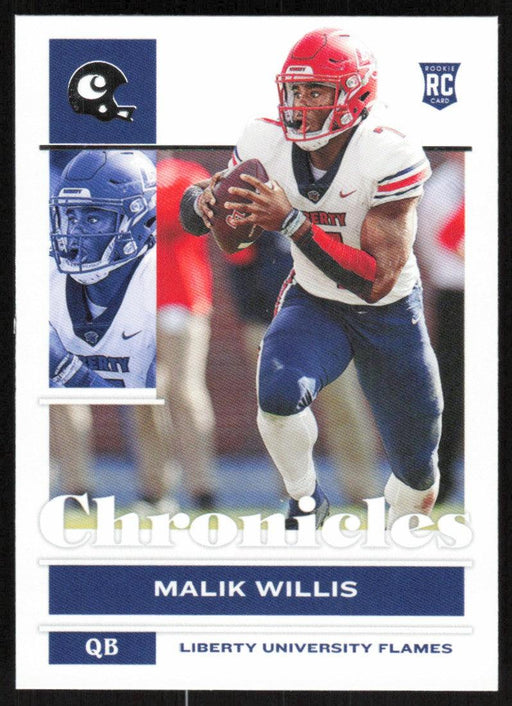 Malik Willis 2022 Panini Chronicles Draft Picks # 12 RC Liberty Flames - Collectible Craze America