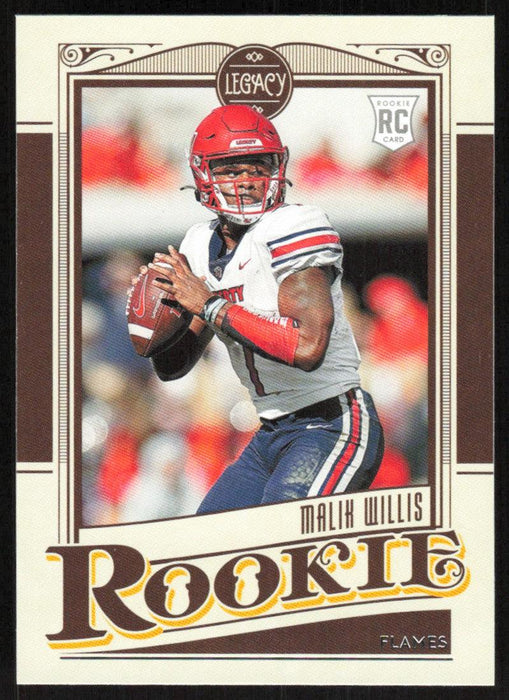 Malik Willis 2022 Panini Chronicles Legacy Draft Picks # 2 RC Liberty Flames - Collectible Craze America