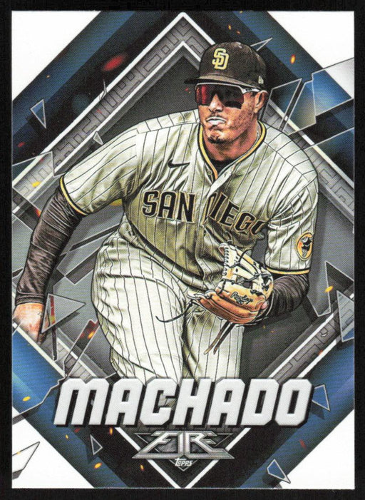 Manny Machado 2022 Topps Fire Baseball # 142 San Diego Padres Base - Collectible Craze America