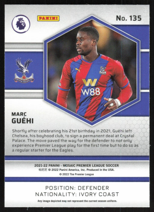 Marc Guehi 2021 Panini Mosaic Premier League # 135 RC Crystal Palace Base - Collectible Craze America