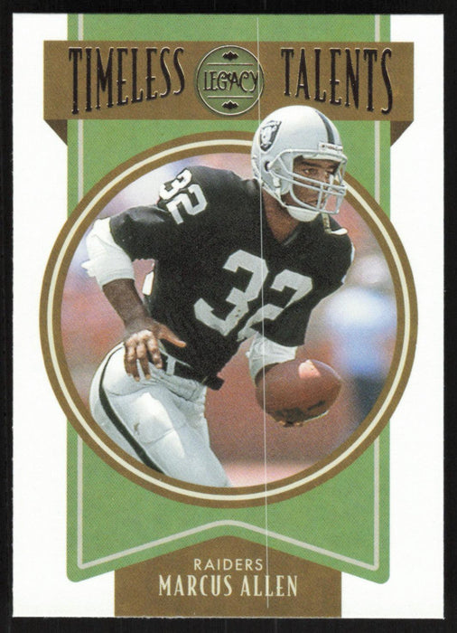 Marcus Allen 2022 Panini Legacy Timeless Talents # TT-15 Oakland Raiders - Collectible Craze America