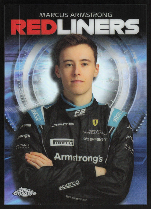 Marcus Armstrong 2021 Topps Chrome Formula 1 Redliners # RL-11 Insert - Collectible Craze America