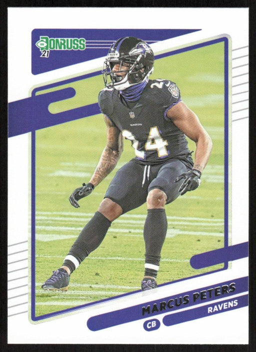 Marcus Peters 2021 Donruss Football # 243 Baltimore Ravens Base - Collectible Craze America