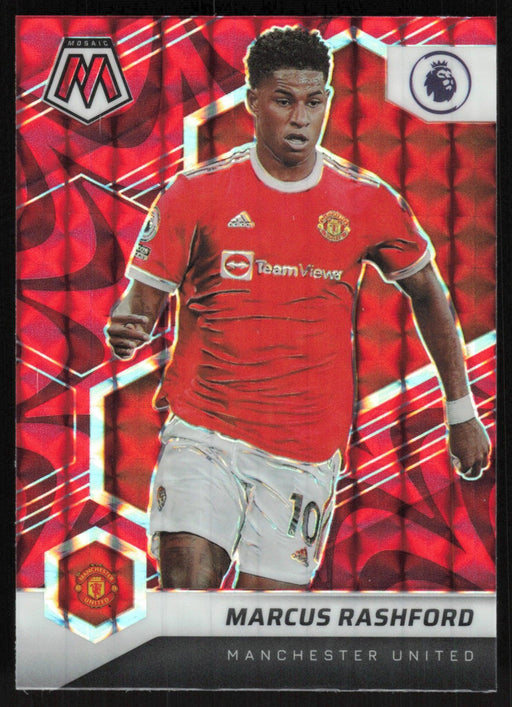 Marcus Rashford 2021 Panini Mosaic Premier League # 147 Reactive Red Manchester United - Collectible Craze America