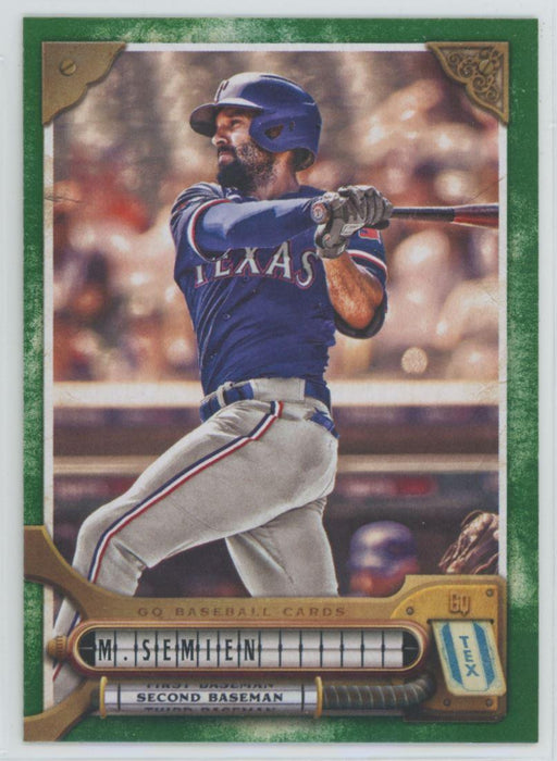 Marcus Semien 2022 Topps Gypsy Queen # 252 Green Border Texas Rangers - Collectible Craze America