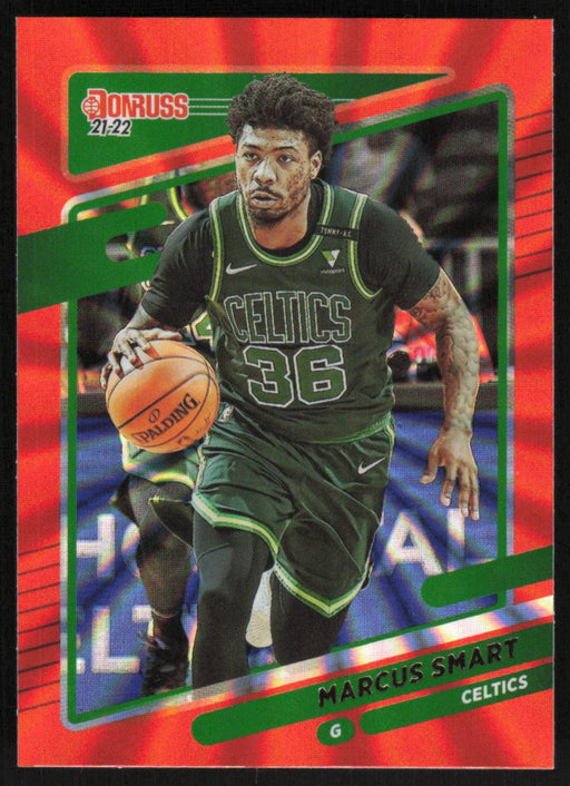 Marcus Smart 2021 Donruss # 140 Orange Holo Laser Boston Celtics - Collectible Craze America