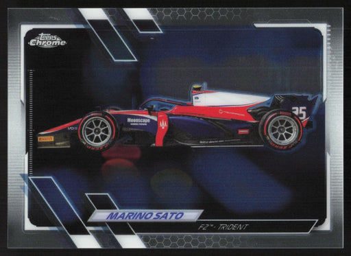 Marino Sato 2021 Topps Chrome Formula 1 # 134 F2 - Trident - Collectible Craze America