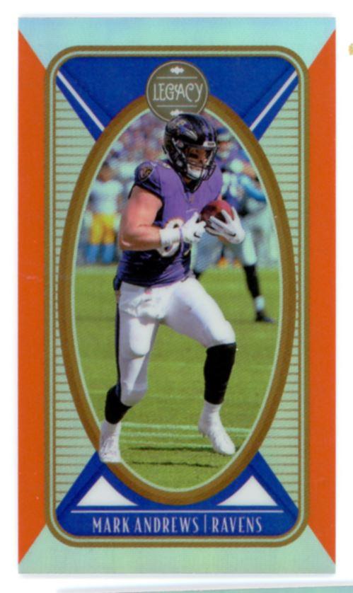 Mark Andrews 2022 Panini Classics Premium Edition Mini Orange # 8 8/125 Baltimore Ravens - Collectible Craze America