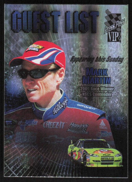 Mark Martin 2009 Press Pass VIP # GL21 Guest List - Collectible Craze America