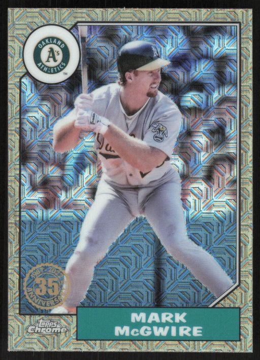 Mark McGwire 2022 Topps Update Chrome Silver Pack Mojo # T87CU-47 Oakland Athletics - Collectible Craze America