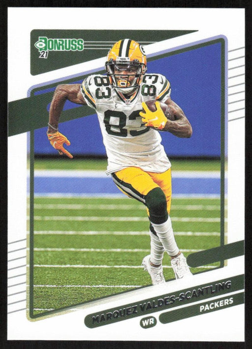 Marquez Valdes-Scantling 2021 Donruss Football # 160 Green Bay Packers Base - Collectible Craze America