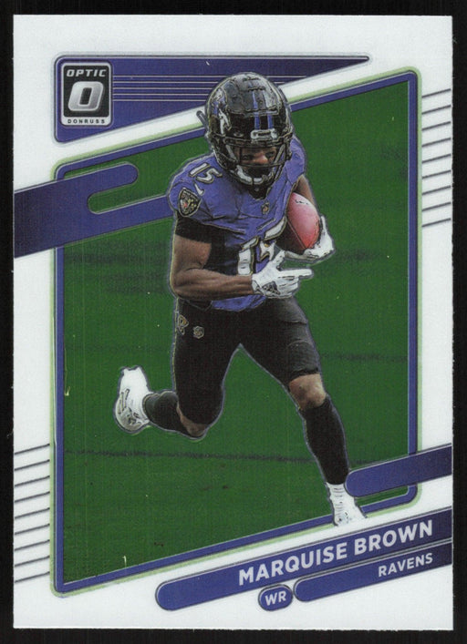 Marquise Brown 2021 Donruss Optic # 126 Baltimore Ravens - Collectible Craze America