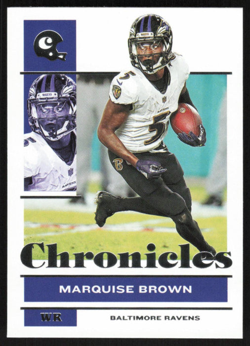 Marquise Brown 2021 Panini Chronicles # 9 Baltimore Ravens Base - Collectible Craze America