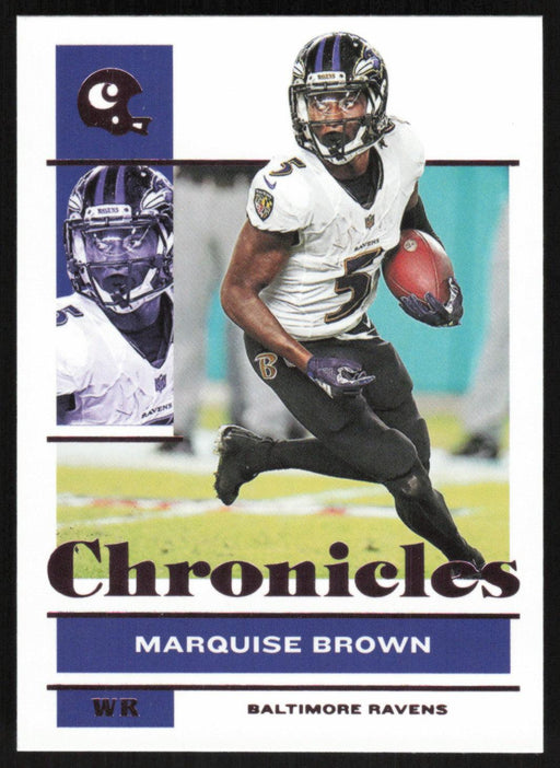 Marquise Brown 2021 Panini Chronicles # 9 Pink Baltimore Ravens - Collectible Craze America