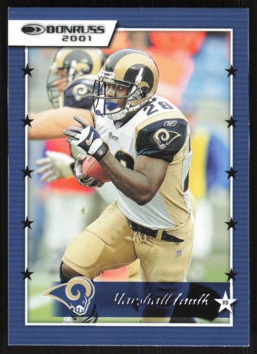 Marshall Faulk 2021 Donruss Retro 2001 # 01-9 St. Louis Rams - Collectible Craze America