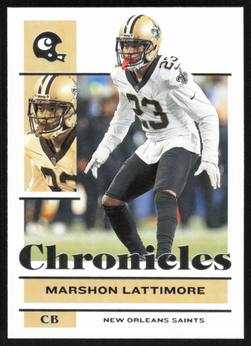 Marshon Lattimore 2021 Panini Chronicles # 61 New Orleans Saints Base - Collectible Craze America