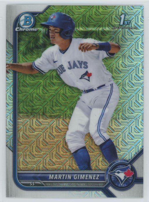 Martin Gimenez 2022 Bowman Chrome Prospects # BCP-97 Mojo Refrctor Toronto Blue Jays - Collectible Craze America