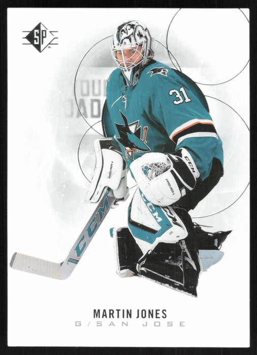 Martin Jones 2020 SP Hockey # 51 San Jose Sharks - Collectible Craze America