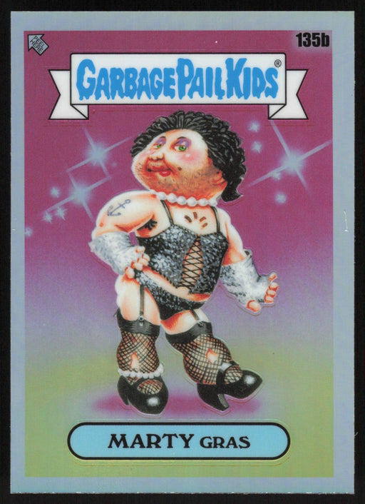 MARTY Gras 2021 Topps Chrome Garbage Pail Kids Original Series 4 # 135B Refractor - Collectible Craze America