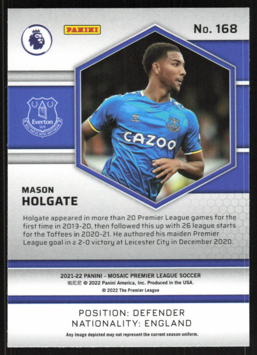 Mason Holgate 2021 Panini Mosaic Premier League # 168 Everton Base - Collectible Craze America