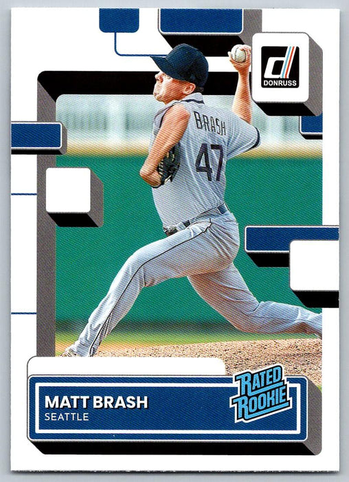 Matt Brash 2022 Donruss Baseball # 77 RC Seattle Mariners - Collectible Craze America