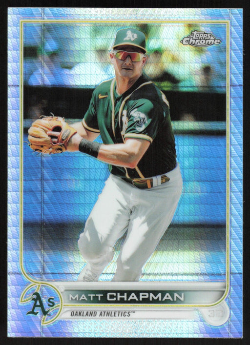 Matt Chapman 2022 Topps Chrome # 168 Prism Refractor Oakland Athletics - Collectible Craze America