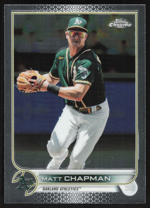 Matt Chapman 2022 Topps Chrome Baseball # 168 Oakland Athletics Base - Collectible Craze America