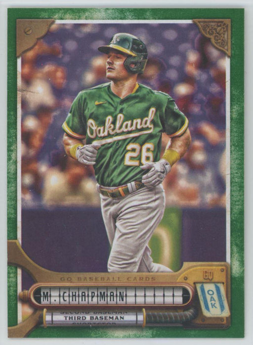 Matt Chapman 2022 Topps Gypsy Queen # 253 Green Border Oakland Athletics - Collectible Craze America