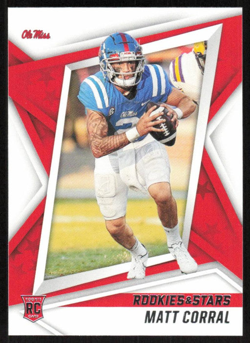 Matt Corral 2022 Panini Chronicles Rookies & Stars Draft # 3 RC Ole Miss Rebels - Collectible Craze America