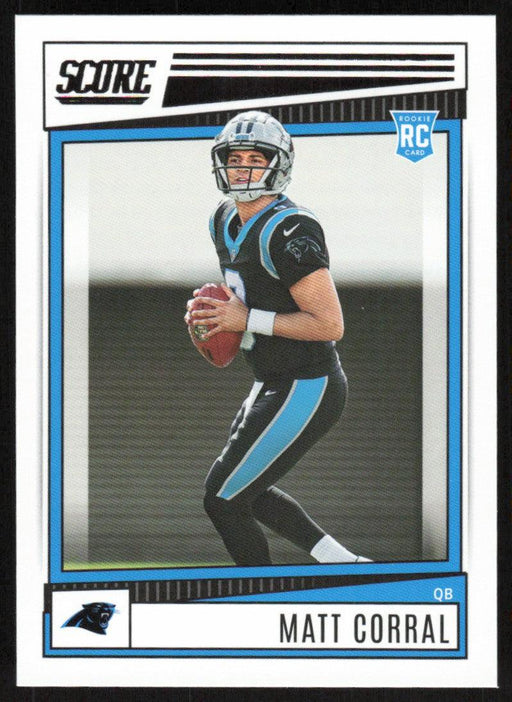 Matt Corral 2022 Panini Score Football # 302 RC Base Carolina Panthers - Collectible Craze America