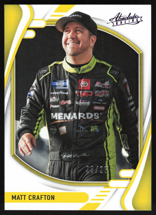 Matt Crafton 2022 Panini Chronicles Racing Absolute Racing # 13 Purple 23/25 - Collectible Craze America