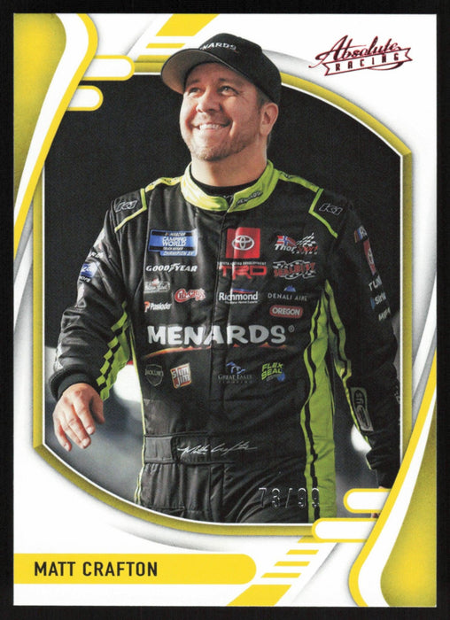 Matt Crafton 2022 Panini Chronicles Racing Absolute Racing # 13 Red 73/99 - Collectible Craze America