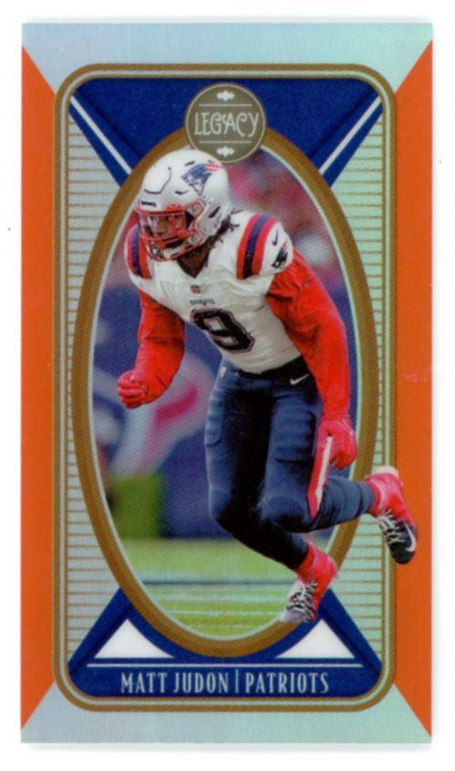 Matt Judon 2022 Panini Legacy Premium Edition Mini Orange # 68 40/125 New England Patriots - Collectible Craze America