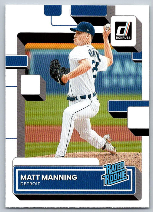 Matt Manning 2022 Donruss Baseball # 33 RC Detroit Tigers - Collectible Craze America