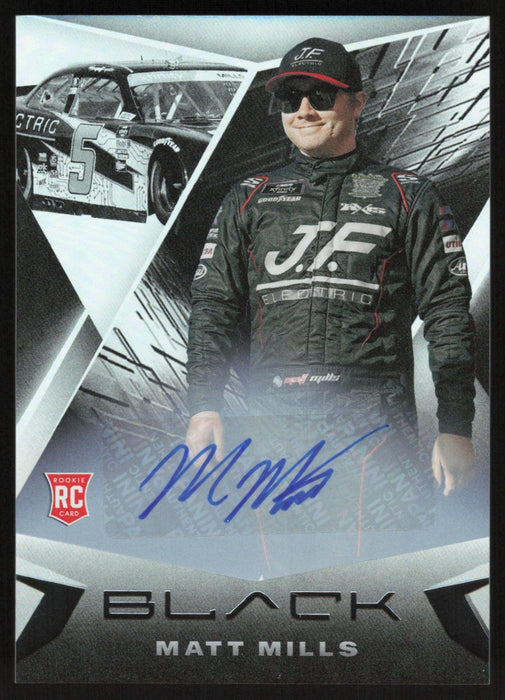 Matt Mills 2022 Panini Chronicles Racing Black # 5 Auto - Collectible Craze America