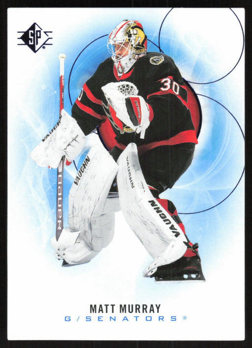 Matt Murray 2020 SP Hockey # 32 Ottawa Senators Blue Parallel - Collectible Craze America