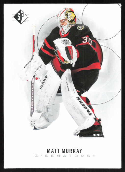 Matt Murray 2020 SP Hockey # 32 Ottawa Senators - Collectible Craze America