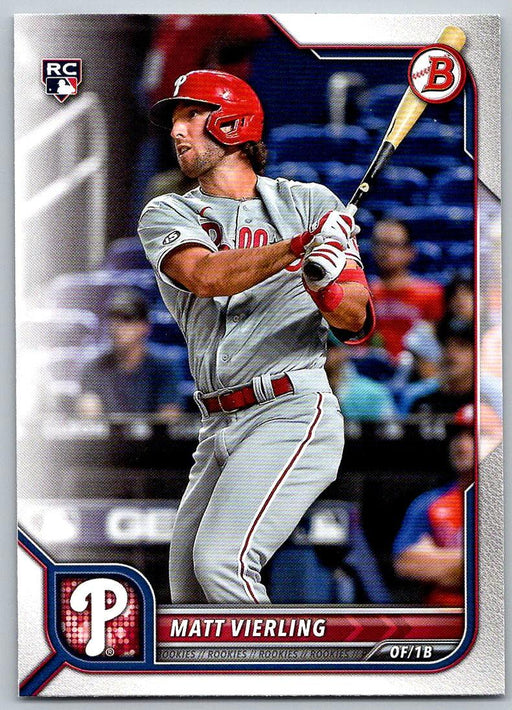 Matt Vierling 2022 Bowman # 89 RC Philadelphia Phillies - Collectible Craze America