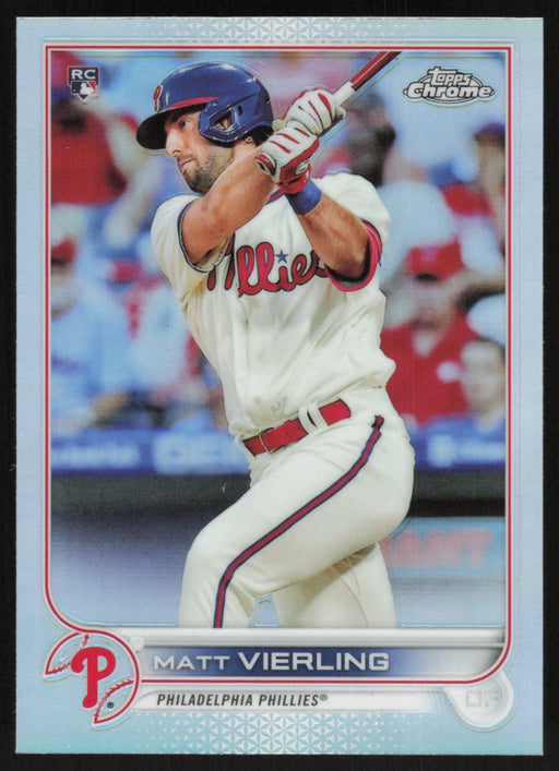 Matt Vierling 2022 Topps Chrome # 181 RC Refractor Philadelphia Phillies - Collectible Craze America